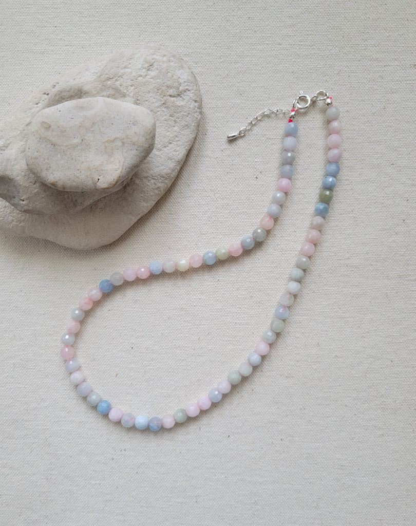 The Beryl Collar - Silver Beryl Collar Necklace