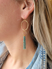 The Cowgirl- Bohemian Navajo-Inspired Seed Bead Earrings - Silver