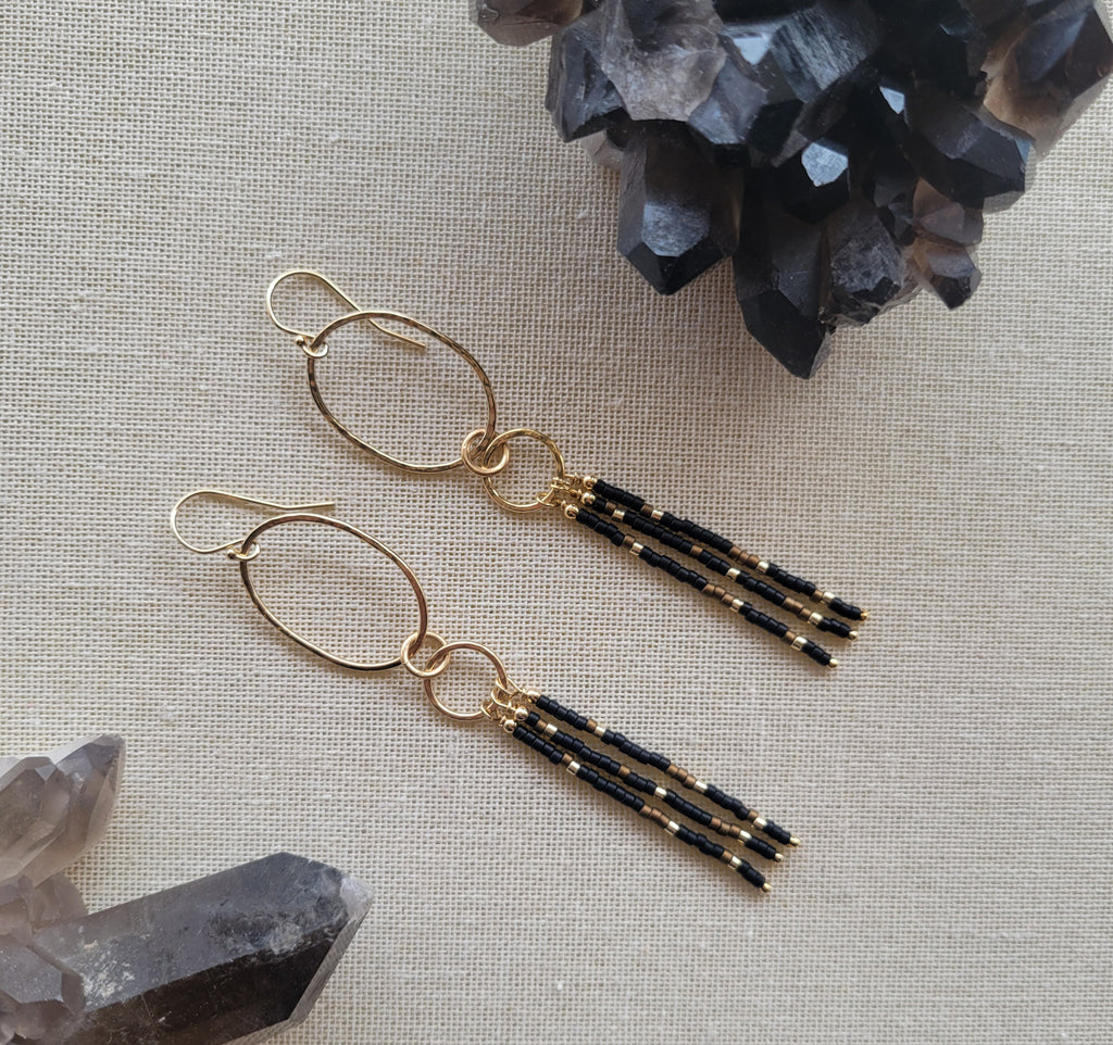 The Cowgirl- Bohemian Navajo-Inspired Seed Bead Earrings