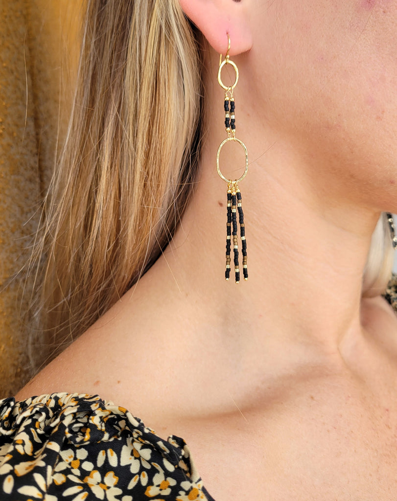 Desert Dreaming- Bohemian Navajo-Inspired Seed Bead Earrings