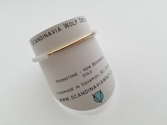 Moonstone Gold Bar Bracelet