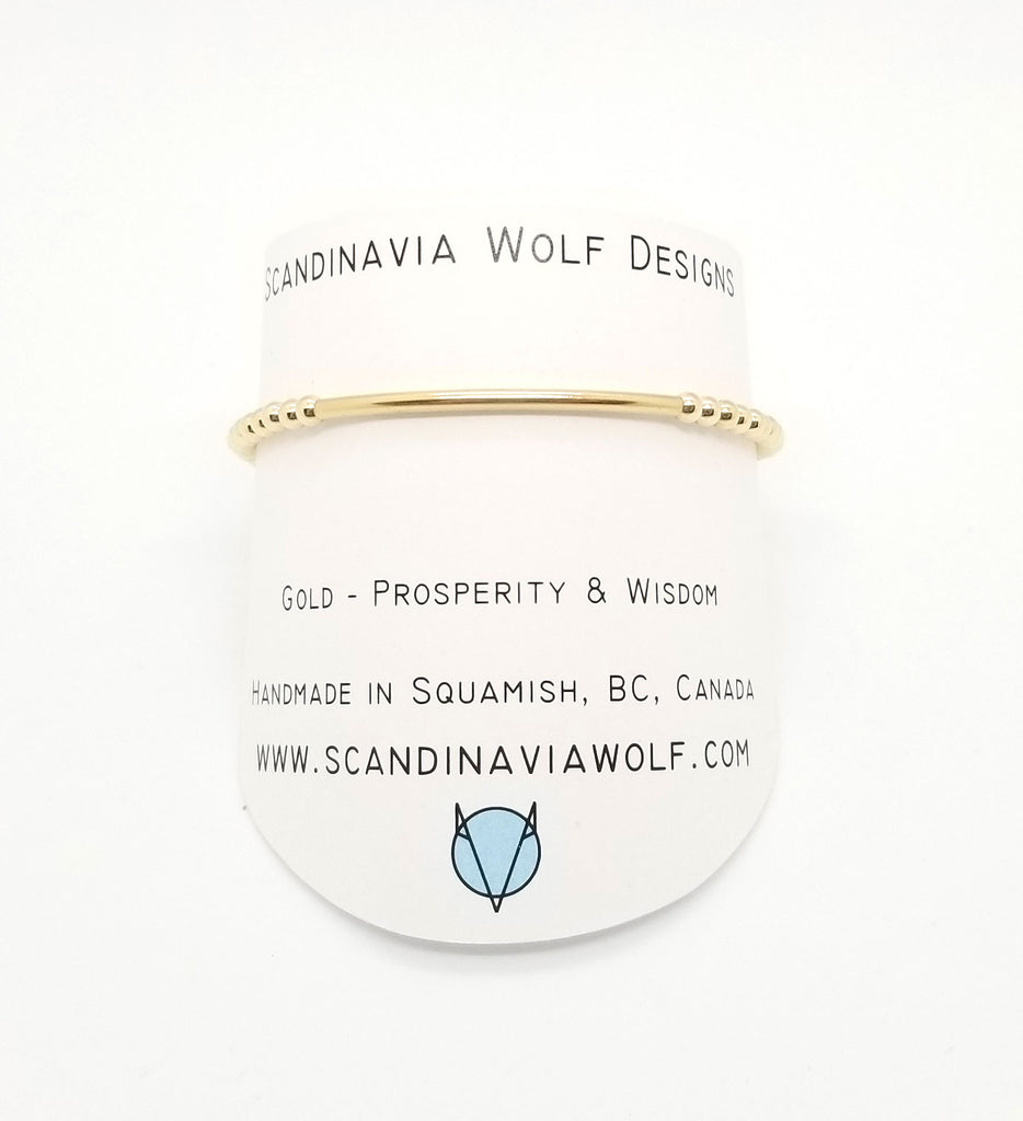 3mm Gold Bar Bracelet