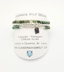 Turquoise Sterling Silver Bracelet 3 Stack - SOLD OUT