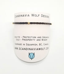 Bronze Hematite Gold Bracelet