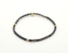 Bronze Hematite Gold Bracelet