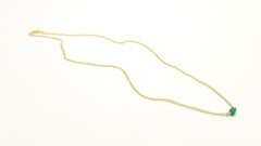 Green Onyx Gold Necklace