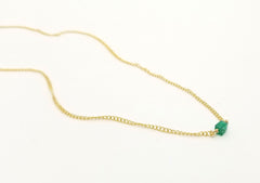 Green Onyx Gold Necklace