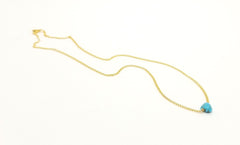 Turquoise Nugget Gold Necklace