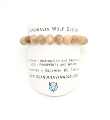 8mm Sunstone Gold Bracelet