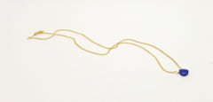 Lapis Lazuli Gemstone Gold Necklace