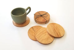 Sleek Maple Wood Coasters