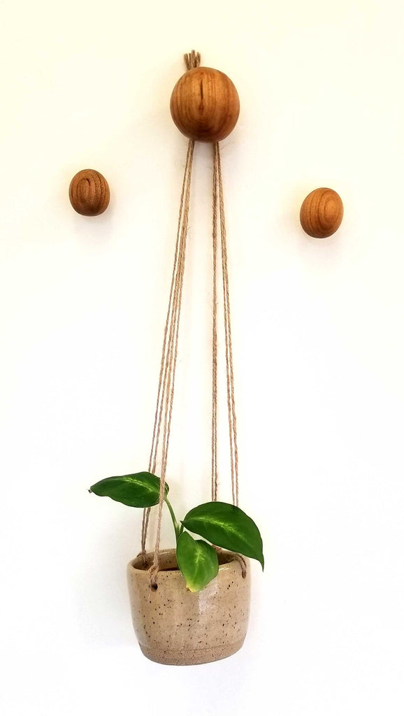 Cherrywood Balls Wall Hooks (3 Pack) - Made to order