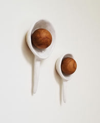 Wabi-Sabi Knobby - Winter Comet Wall Hooks (set of 2) Made to order