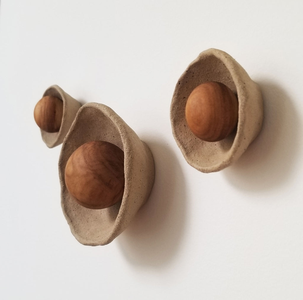 Wabi-Sabi Knobby - The Kusshi Wall Hooks (Set of 3) Made to order
