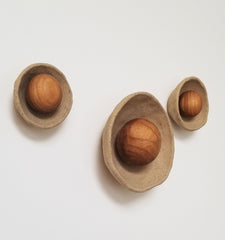 Wabi-Sabi Knobby - The Kusshi Wall Hooks (Set of 3) Made to order