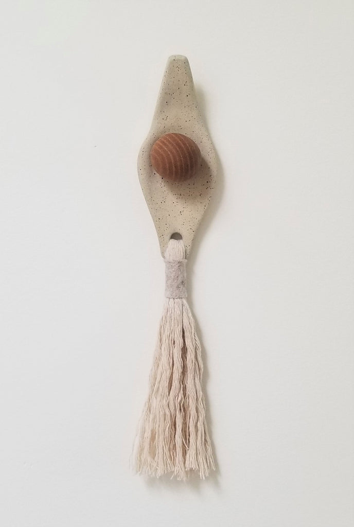 Wabi-Sabi Knobby - Cotton Far Wall Hook - Made to Order