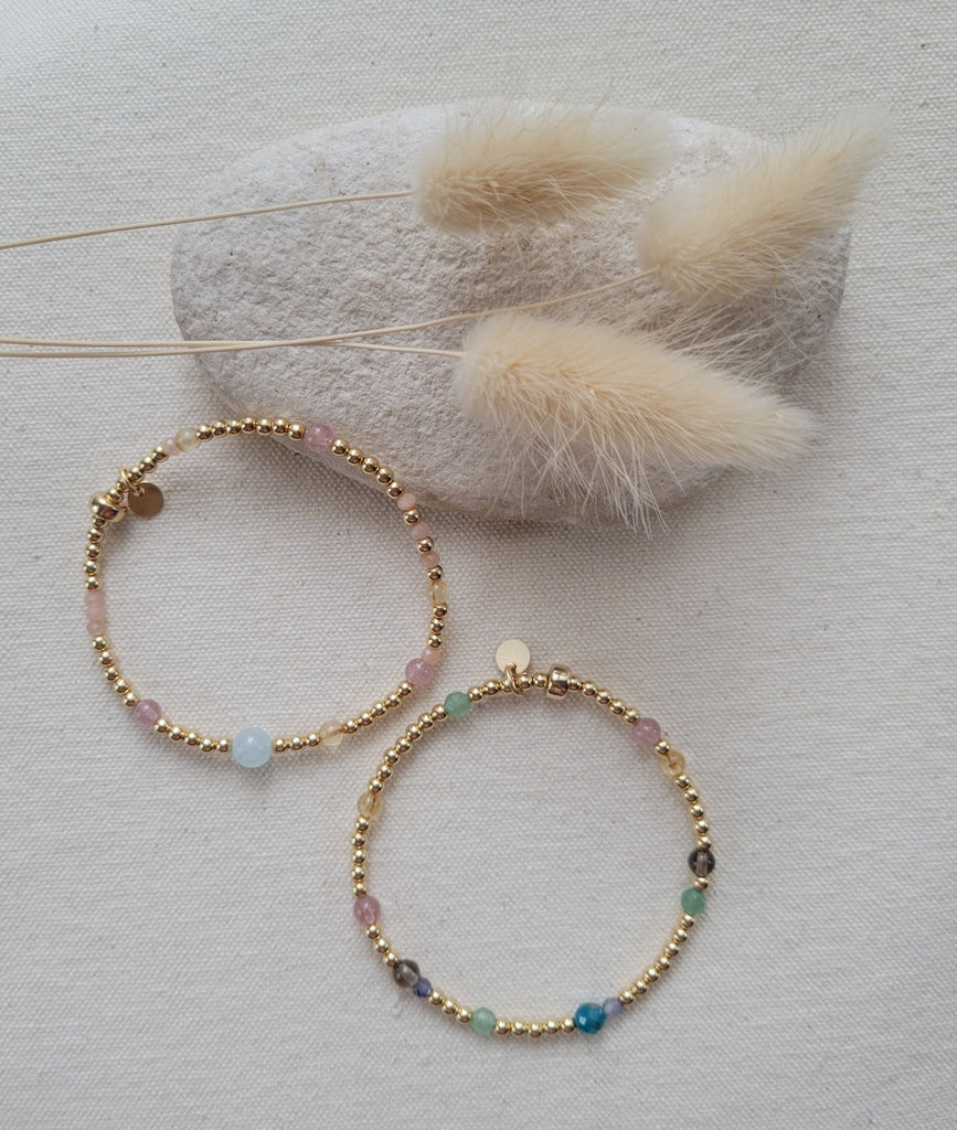 The Wildflower - Scattered Gemstone and Gold Bracelet