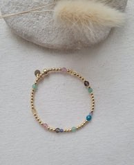 The Wildflower - Scattered Gemstone and Gold Bracelet