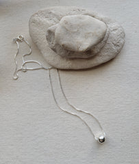 18" Silver Floating Ball Necklace