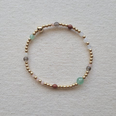 The Arizona Multi Gem Gold Bracelet