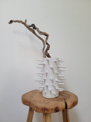 The Poke Pricks - Spikey White Ceramic Pottery Vase