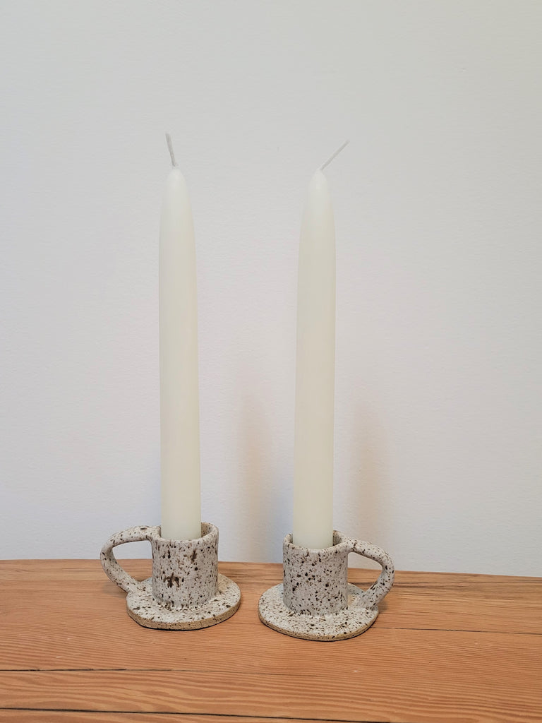 Uno Ceramic Candle Holders (Quail Egg) Made to order