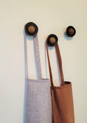 Wabi-Sabi Knobby Kusshi Wall Hooks - Dark - Made to order