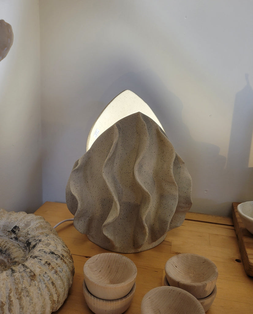 Crystal Cave Drapery Table Lamp or Vase