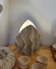 Crystal Cave Drapery Table Lamp or Vase