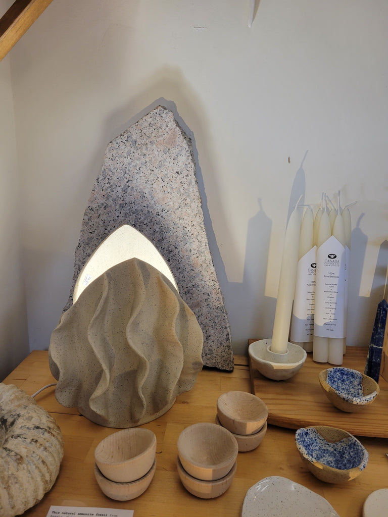 Crystal Cave Drapery Table Lamp or Vase