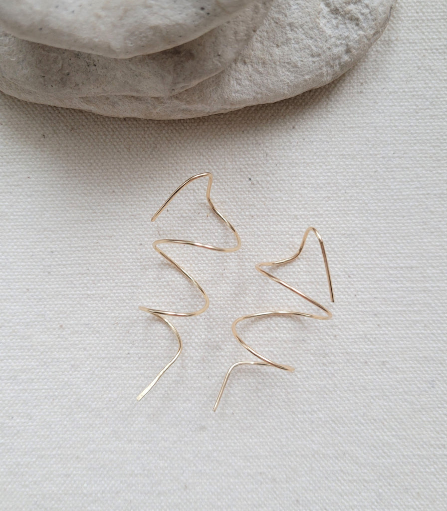 The Jolene - Gold Twist Earrings