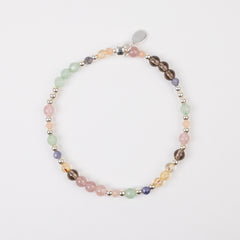 The Wild Garden - Scattered Gemstone and Silver Bracelet