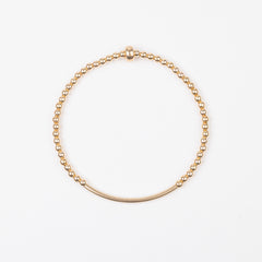 3mm Gold Bar Bracelet