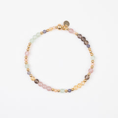 The Wild Garden: Scattered Gemstone and Gold Bracelet