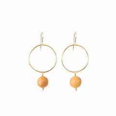 The Samantha - Arbutus and Gold Earrings