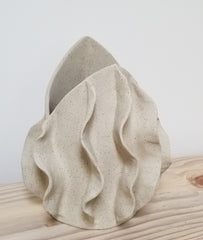 Crystal Cave Drapery Table Lamp or Vase