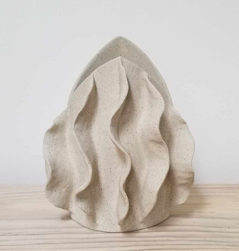 Crystal Cave Drapery Table Lamp or Vase