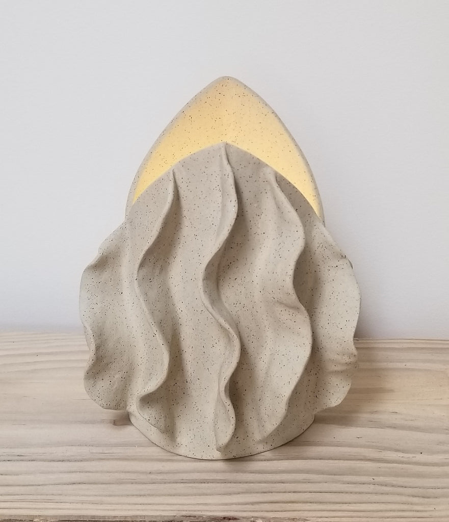 Crystal Cave Drapery Table Lamp or Vase