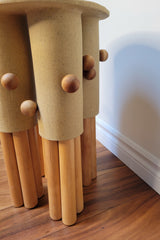 The Omphalotus Grove Ceramic and Wood Table/Stool