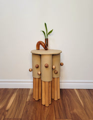 The Omphalotus Grove Ceramic and Wood Table/Stool