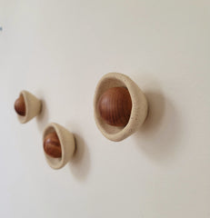 Wabi-Sabi Knobby Kusshi Wall Hooks - Blonde