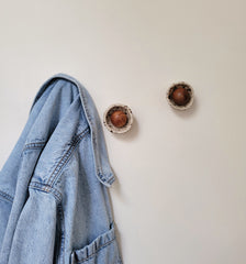 Wabi-Sabi Knobby Kusshi Wall Hooks - Quail Egg