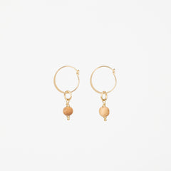 The Arbutus - Arbutus Wood Gold Removable Charm Earrings