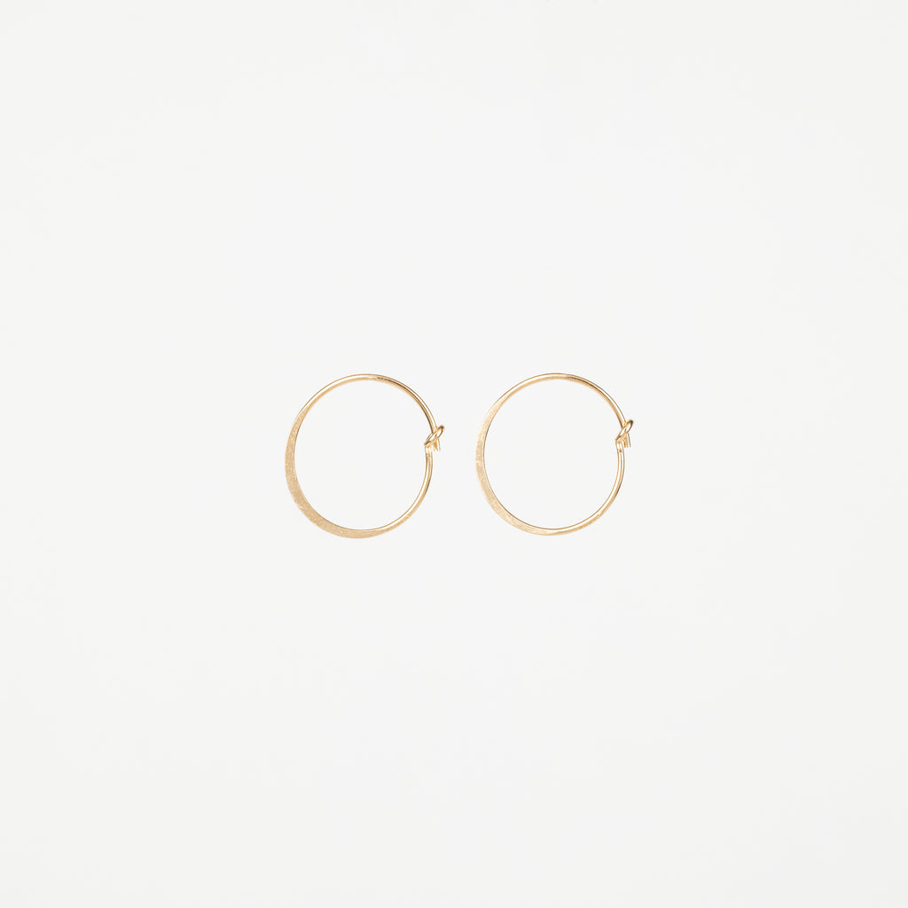 The Tiffany - 15mm Gold Hoop Earrings