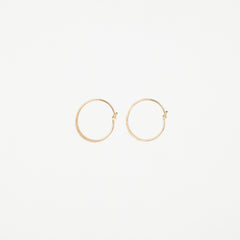 The Tiffany - 15mm Gold Hoop Earrings