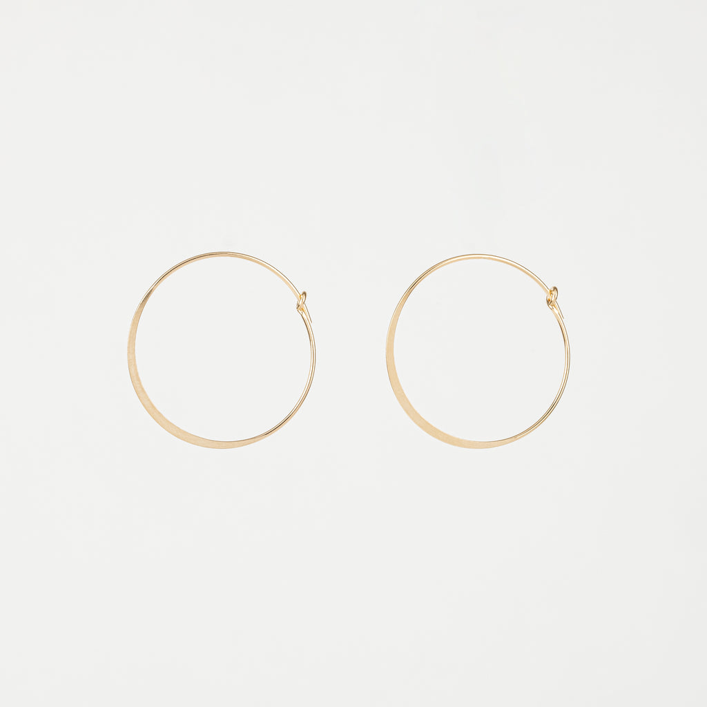 The Erin - 25mm Gold Hoop Earrings