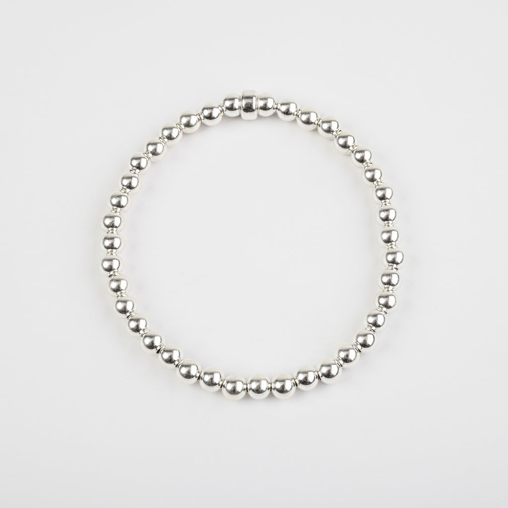 5mm Silver Ball Bracelet