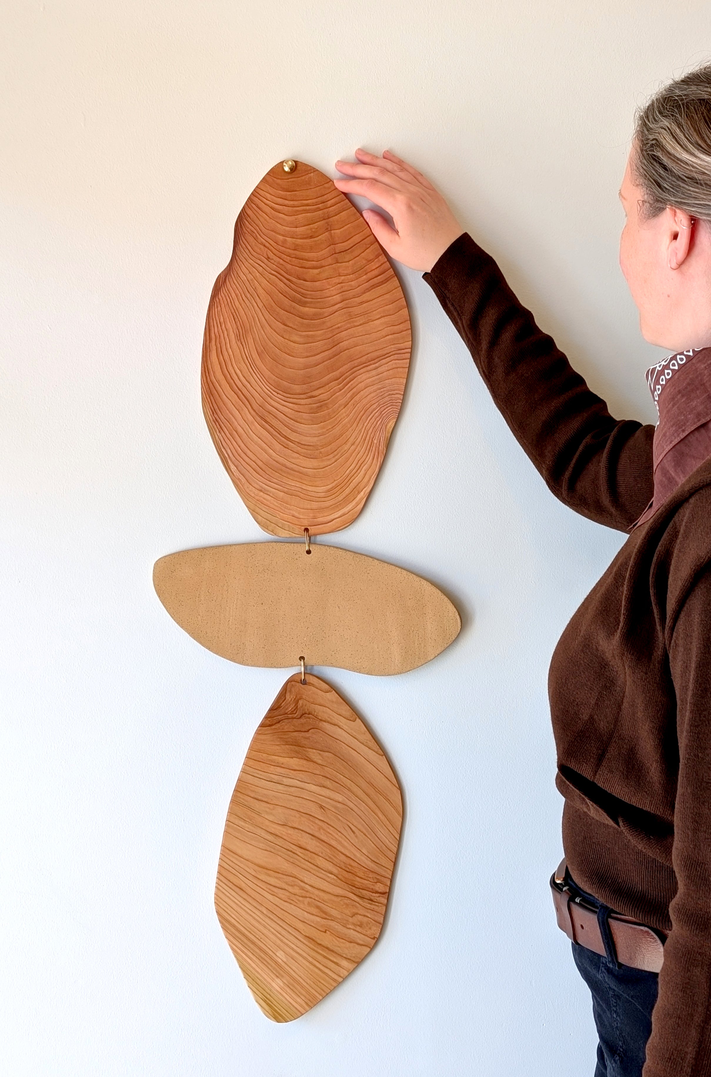 Balance - Cedarwood Ceramic Wall Hanging