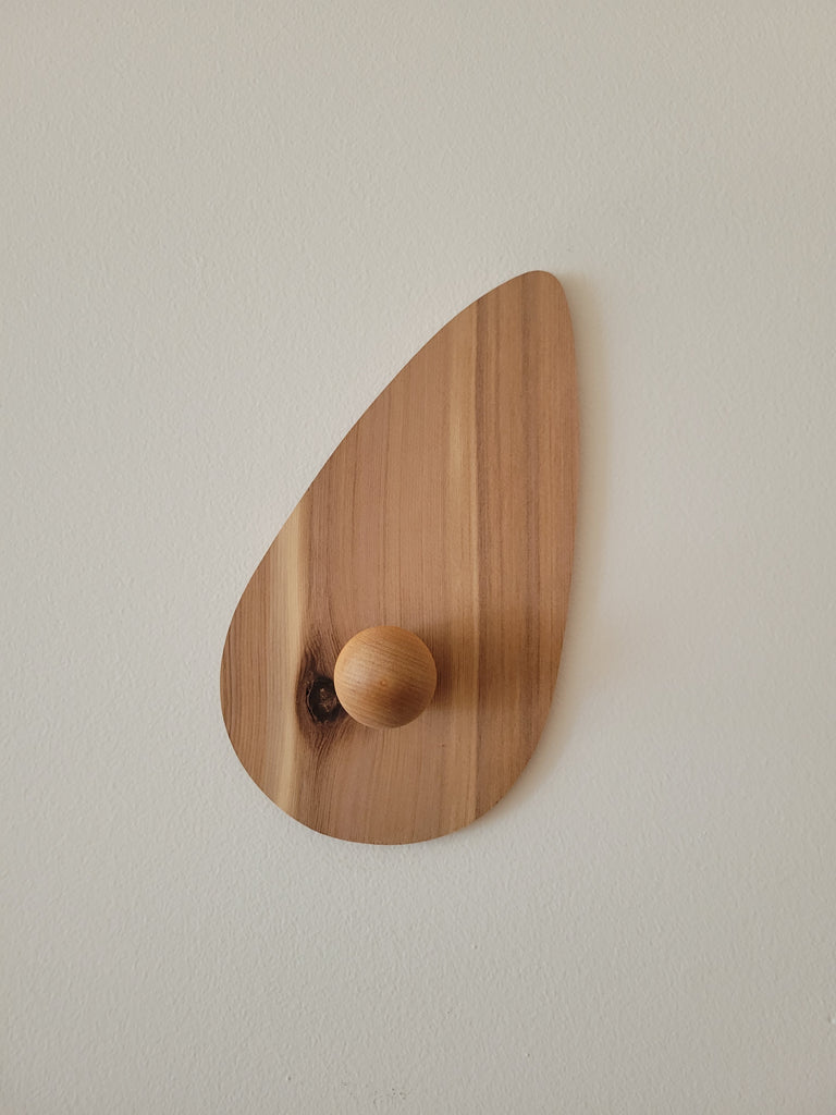 Wabi-Sabi Knobby - Cedar Wall Hooks Made to Order