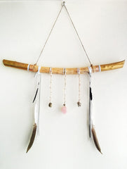 Ms. Wolf - Jewelry for your walls - Rose Quartz - SOLD